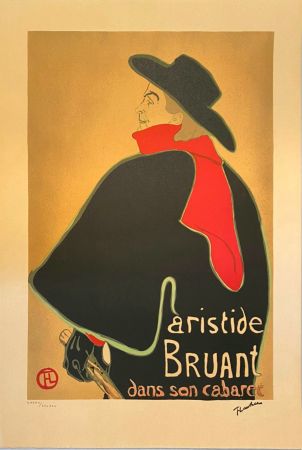 Litografia Toulouse-Lautrec - Aristide Bruant