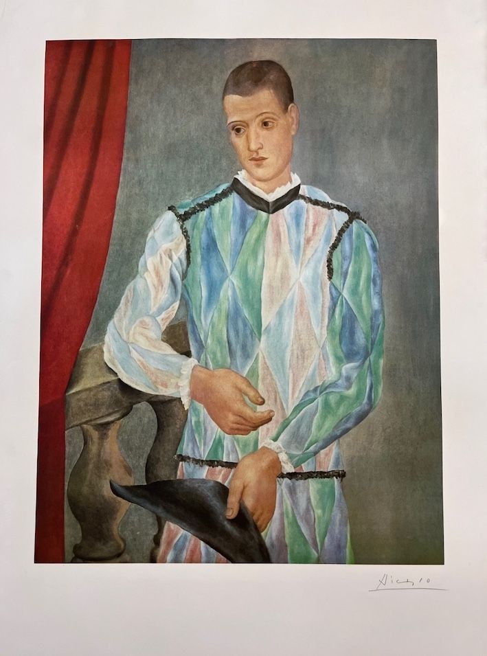 Litografia Picasso - Arlequin