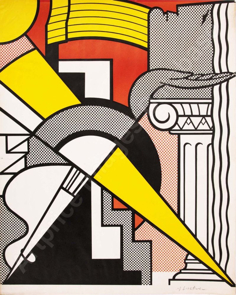 Offset Lichtenstein - Arrow and Column