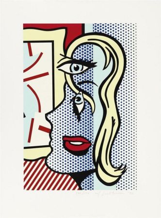 Serigrafia Lichtenstein - Art Critic