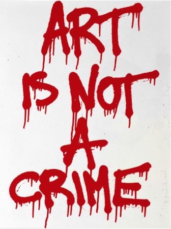 Serigrafia Mr. Brainwash - Art is not a Crime