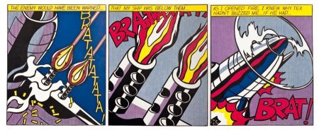 Litografia Lichtenstein - As I opened fire