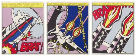 Offset Lichtenstein - As I opened Fire (Signed)