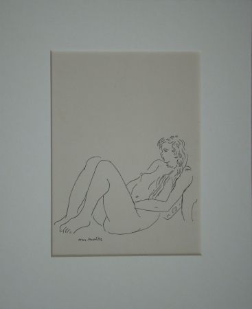 Litografia Matisse - Assis nu