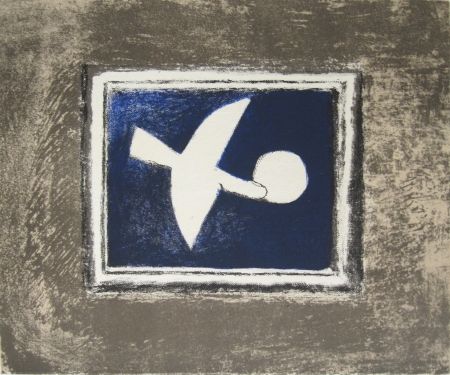 Litografia Braque - Astre et oiseau