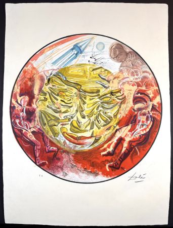 Litografia Dali - Astronauts