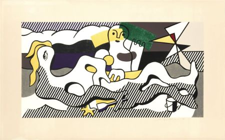 Litografia Lichtenstein - At the Beach