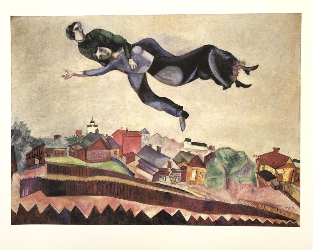 Manifesti Chagall (After) - Au-Dessus De La Ville