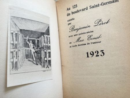 Libro Illustrato Ernst - AU 125 DU BOULEVARD SAINT-GERMAIN. Conte par Benjamin Péret (1923)