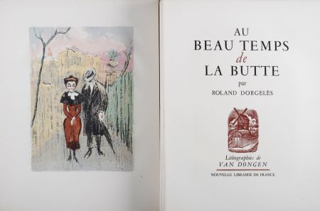 Libro Illustrato Van Dongen - Au Beau Temps de la Butte, 1949 - Complete book
