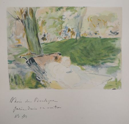 Litografia Morisot - Au Bois de Boulogne