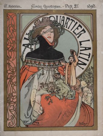 Litografia Mucha - Au Quartier Latin, Numéro spécial