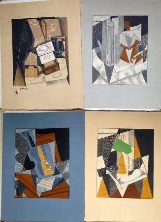 Litografia Gris  - AU SOLEIL DU PLAFOND. SUITE DES 11 LITHOGRAPHIES COULEURS (1955)
