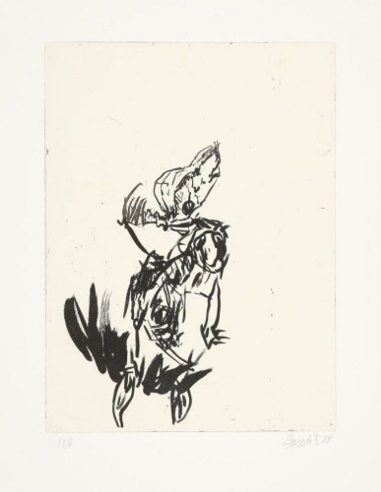 Incisione Baselitz - Aus der Anatomie (From anatomy)