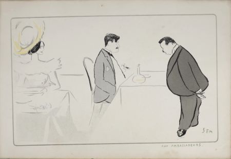 Litografia Goursat - Aux Ambassadeurs, 1904