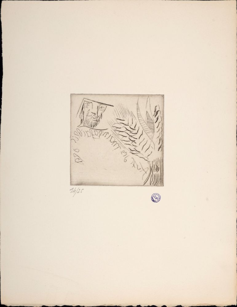 Acquaforte Survage - Avec des mains à faiblir, c. 1930s