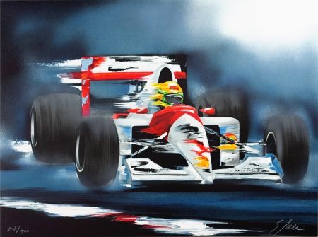 Litografia Spahn - Ayrton Senna