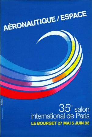 Litografia Auriac - Aéronautique Espace  Salon du  Bourget