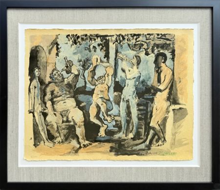 Litografia Picasso - Bacchanale