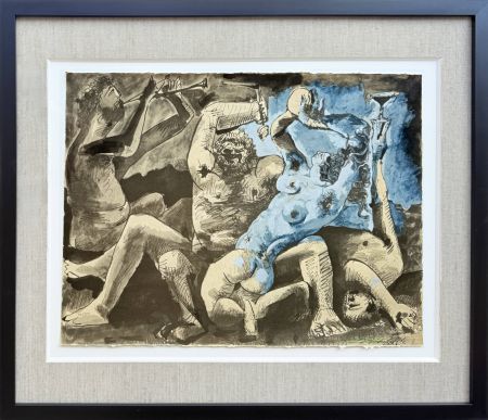 Litografia Picasso - Bacchanale
