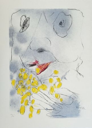 Litografia Rebeyrolle - Bacchus