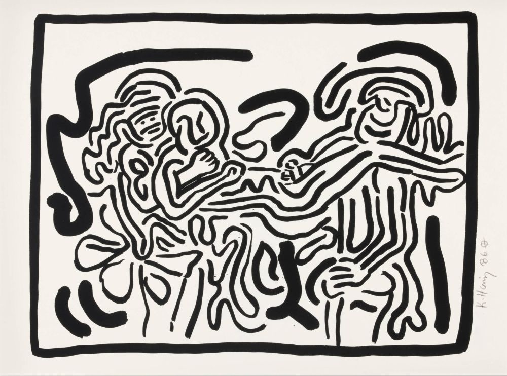 Serigrafia Haring - Bad Boys