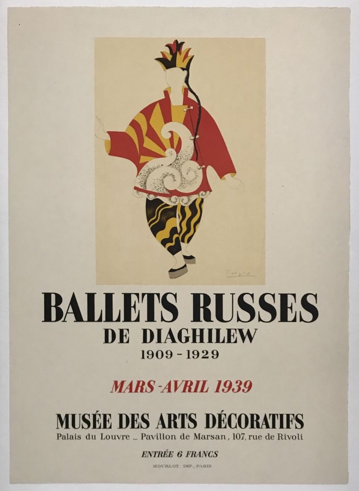 Litografia Picasso - Ballets Russes