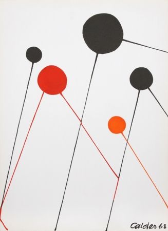 Litografia Calder - Balloons