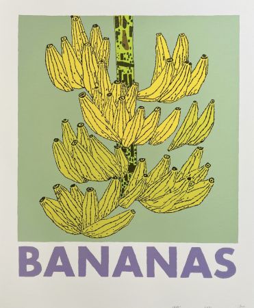 Serigrafia Wood - Bananas