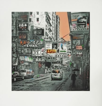 Serigrafia Walker - Basking in the glory - Hong Kong Street Scene #1