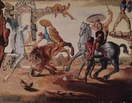 Multiplo Dali - Bataille autour d'un pissenlit (art rug)