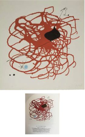 Litografia Miró - Battement