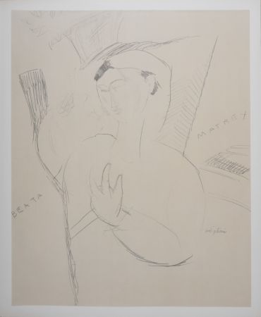 Litografia Modigliani - Beata Matrex
