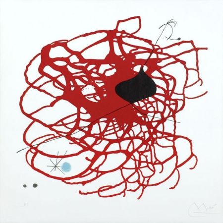Litografia Miró - Beats (M.568)