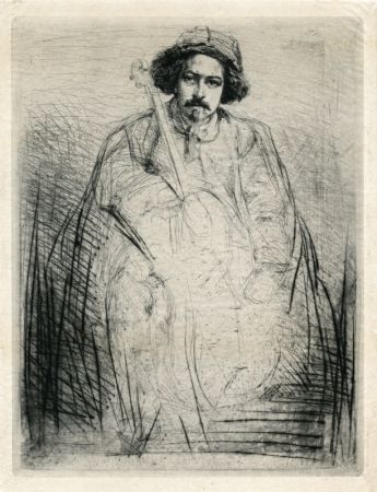 Incisione Whistler - Becquet - Plate 8 from A Series of Sixteen Etchings