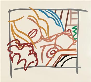 Serigrafia Wesselmann - Bedroom Blonde Doodle with Photo