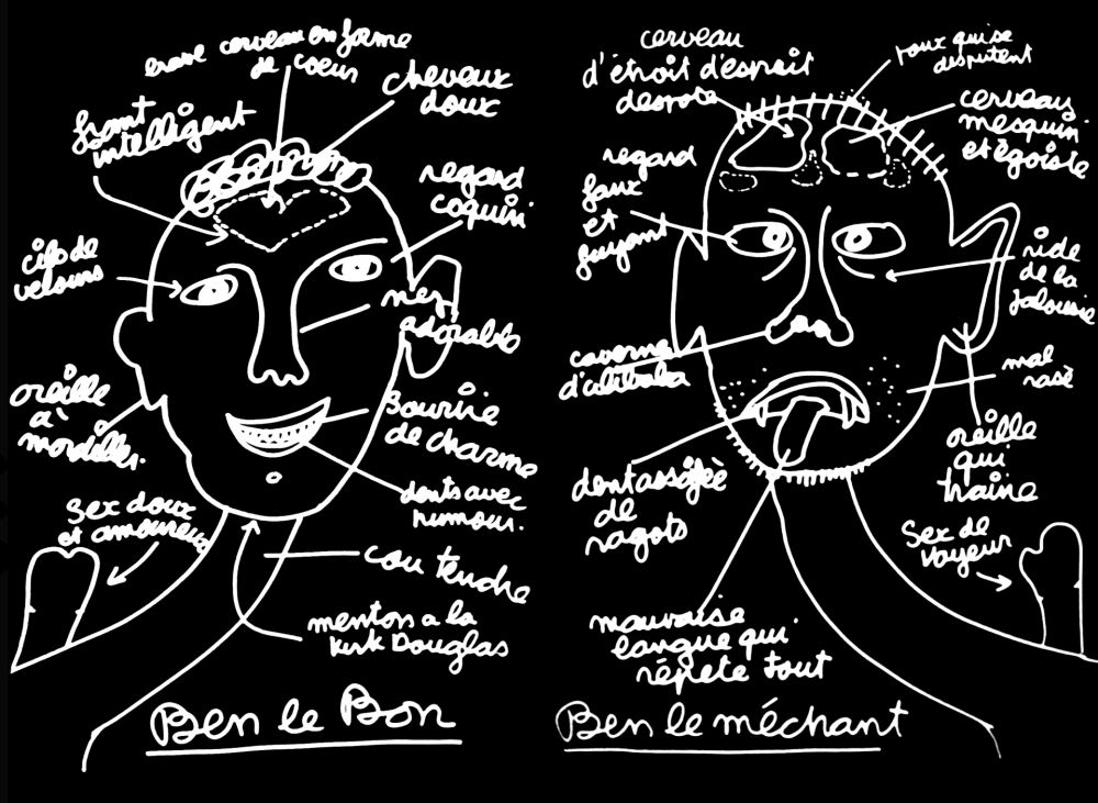 Serigrafia Vautier - '' Ben Le Bon, Ben le Méchant ''