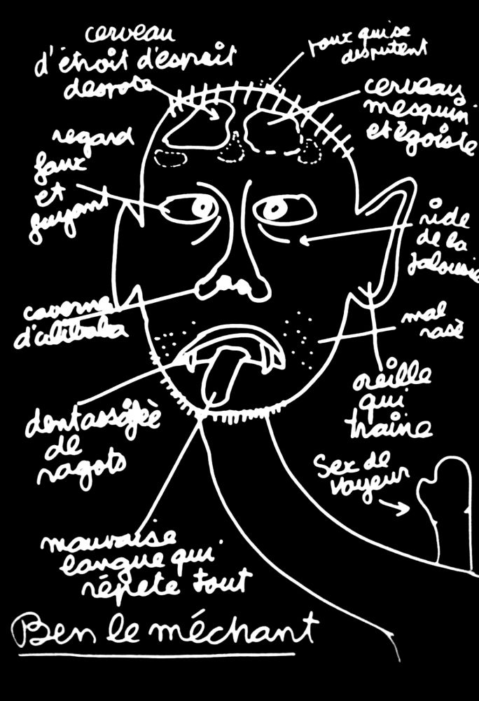 Serigrafia Vautier - '' Ben le Méchant ''