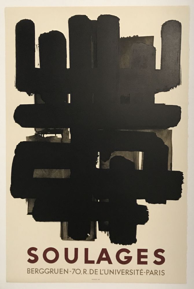 Litografia Soulages - Berggruen (Lithograph No. 3)