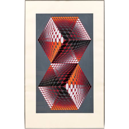 Serigrafia Vasarely - Bi - tupa