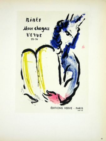 Litografia Chagall - Bible  Marc Chagall  Verve