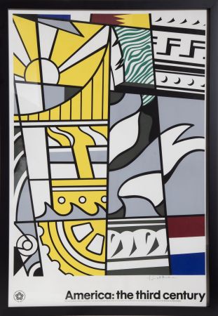 Serigrafia Lichtenstein - Bicentennial Poster - Signed