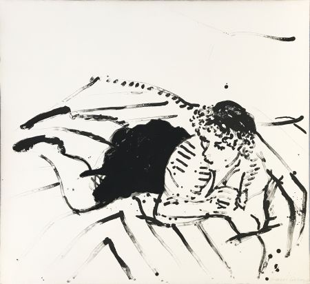 Litografia Hockney - Big Celia Print #2