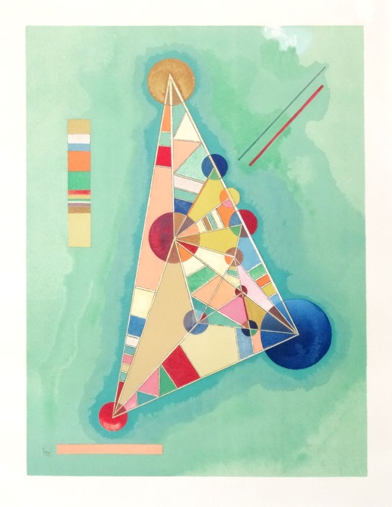Litografia Kandinsky - Bigarrure dans le triangle