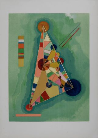 Litografia Kandinsky (After) - Bigarrure dans le triangle, 1965