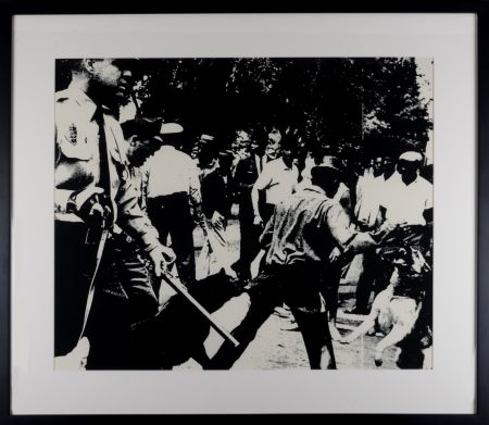 Serigrafia Warhol - Birmingham Race Riot, 1964