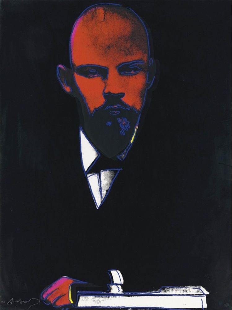 Serigrafia Warhol - Black Lenin (FS II.402)