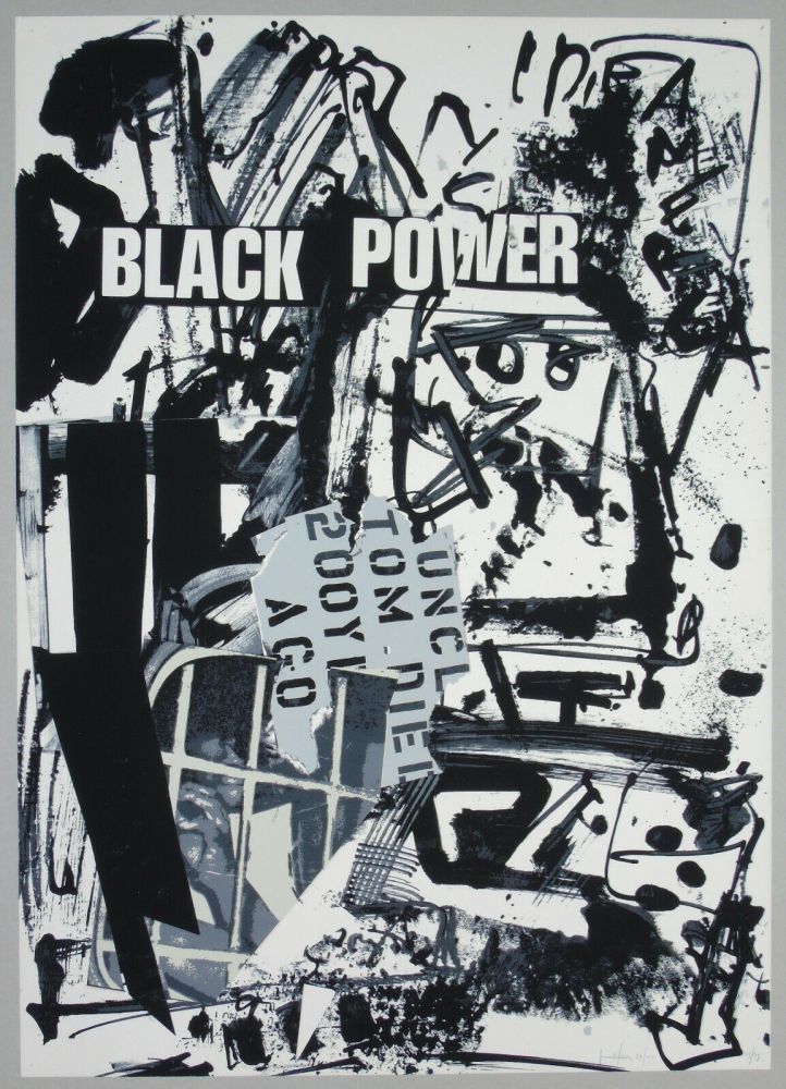 Litografia Vedova - Black power