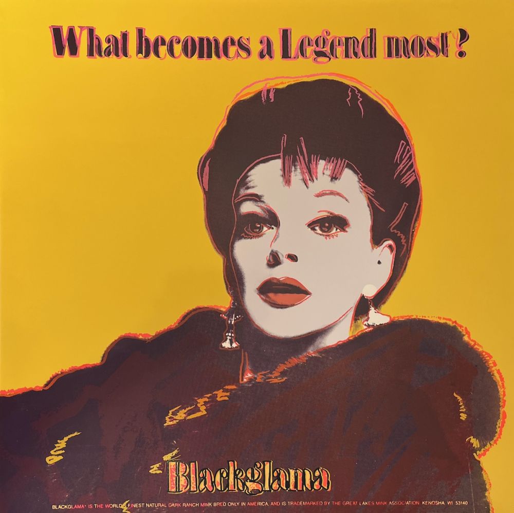 Serigrafia Warhol - Blackglama (Judy Garland) Trial Proof