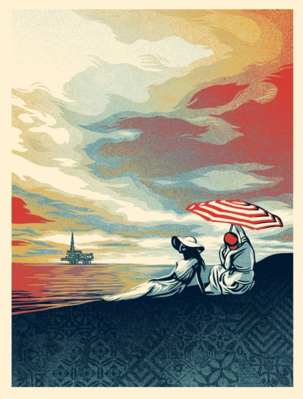 Serigrafia Fairey - Bliss at the Cliff's Edge 